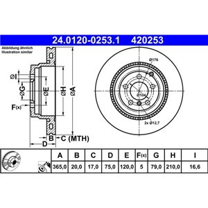 24.0120-0253.1 Bromsskiva ATE - Top1autovaruosad