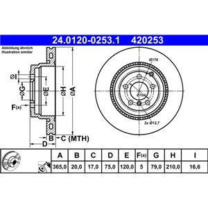 24.0120-0253.1 Тормозной диск ATE     