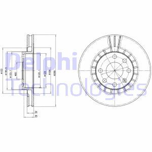 BG2443 Brake Disc DELPHI - Top1autovaruosad