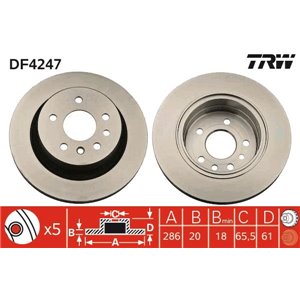 DF4247 Тормозной диск TRW      - Top1autovaruosad