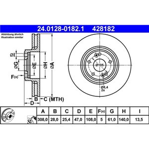 24.0128-0182.1 Тормозной диск ATE - Top1autovaruosad