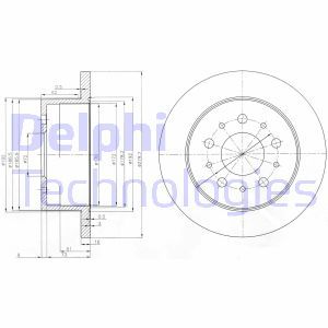 BG3853 Bromsskiva DELPHI - Top1autovaruosad