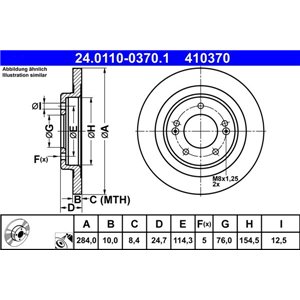 24.0110-0370.1  Brake disc ATE 