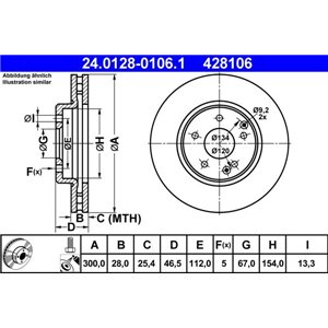 24.0128-0106.1 Тормозной диск ATE - Top1autovaruosad