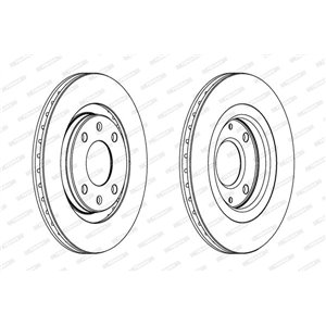 DDF192C Bromsskiva FERODO - Top1autovaruosad
