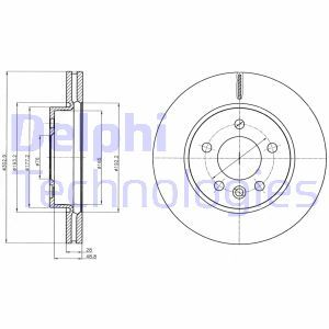 BG4343C Bromsskiva DELPHI - Top1autovaruosad