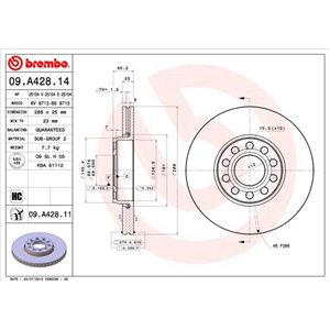 09.A428.11  Piduriketas BREMBO 