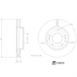 FE172913 Тормозной диск FEBI    172913  - Top1autovaruosad