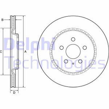 BG4643C Brake Disc DELPHI