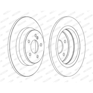 DDF1675C Тормозной диск FERODO     