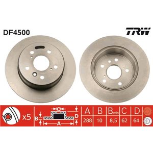 DF4500 Bromsskiva TRW - Top1autovaruosad