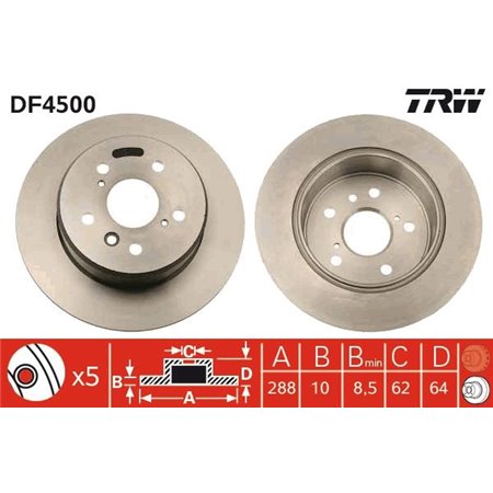 DF4500 Brake Disc TRW