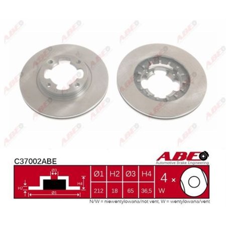 C37002ABE Brake Disc ABE