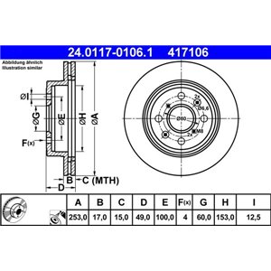 24.0117-0106.1 Тормозной диск ATE - Top1autovaruosad