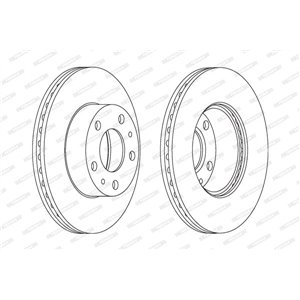 DDF767 Тормозной диск FERODO     
