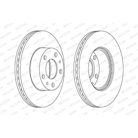 DDF767 Brake Disc FERODO