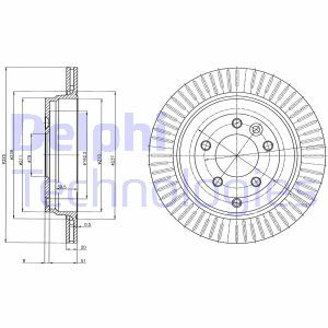 BG4020C  Brake disc DELPHI 