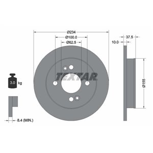 92147200 Тормозной диск TEXTAR - Top1autovaruosad