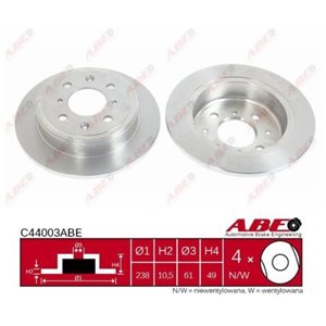 C44003ABE Brake Disc ABE - Top1autovaruosad
