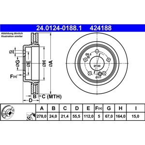 24.0124-0188.1 Тормозной диск ATE - Top1autovaruosad