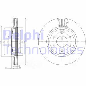 BG4205 Brake Disc DELPHI - Top1autovaruosad