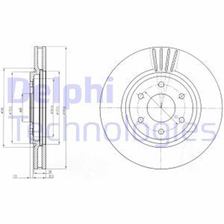 BG4205 Тормозной диск DELPHI     