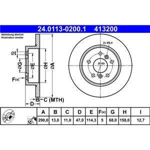 24.0113-0200.1 Bromsskiva ATE - Top1autovaruosad