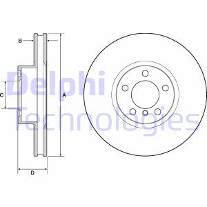 BG9141C Тормозной диск DELPHI     