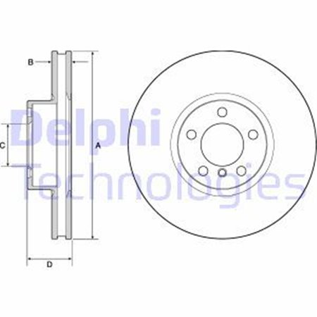 BG9141C Bromsskiva DELPHI