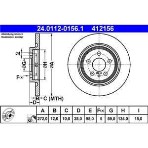 24.0112-0156.1 Тормозной диск ATE - Top1autovaruosad
