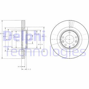 BG9104  Brake disc DELPHI 