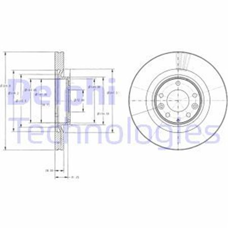 BG9104 Brake Disc DELPHI