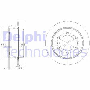 BG3522 Brake Disc DELPHI - Top1autovaruosad