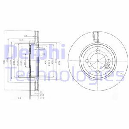 BG4146C Brake Disc DELPHI