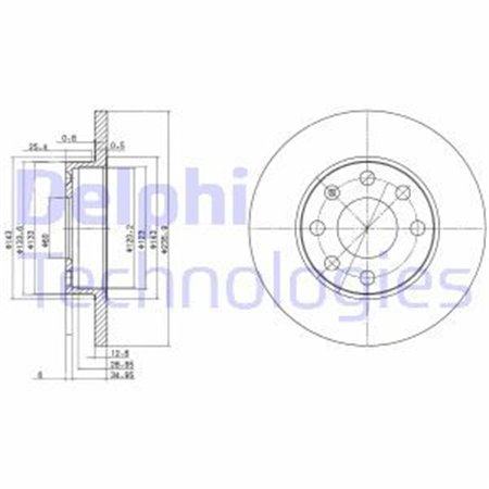 BG2148 Brake Disc DELPHI