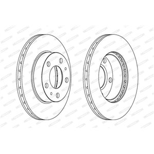 DDF768C Brake Disc FERODO - Top1autovaruosad