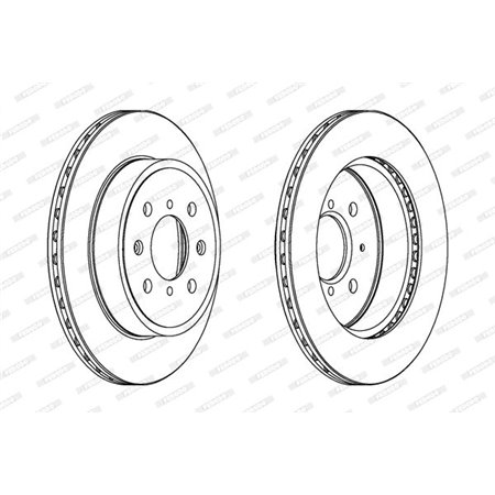 DDF1509C Тормозной диск FERODO