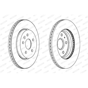 DDF1805C  Brake disc FERODO 