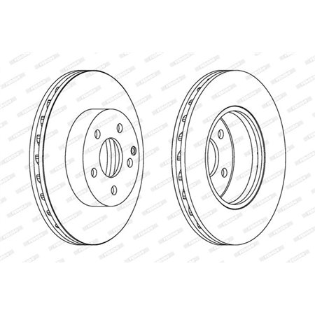 DDF1690C  Brake disc FERODO 