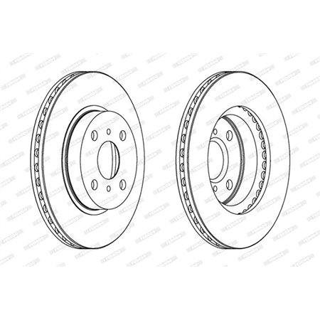 DDF794C Brake Disc FERODO