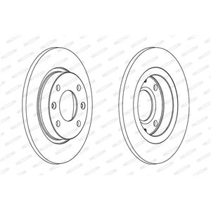 DDF059  Brake disc FERODO 