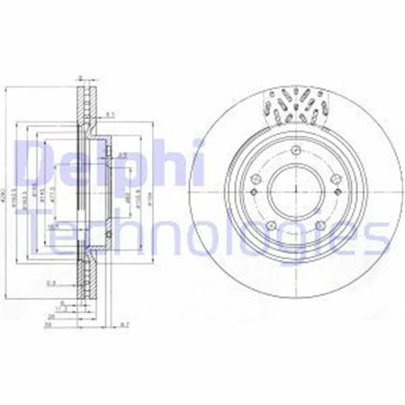 BG4034 Bromsskiva DELPHI