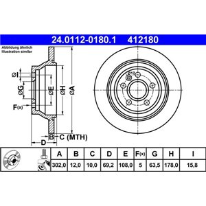 24.0112-0180.1 Тормозной диск ATE - Top1autovaruosad