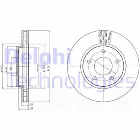 BG4258 Bromsskiva DELPHI