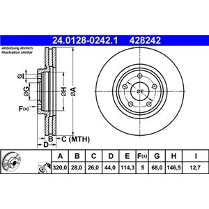 24.0128-0242.1 Тормозной диск ATE - Top1autovaruosad