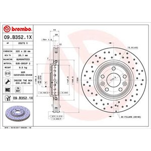 09.B352.1X Piduriketas BREMBO - Top1autovaruosad