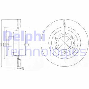 BG4228 Тормозной диск DELPHI - Top1autovaruosad