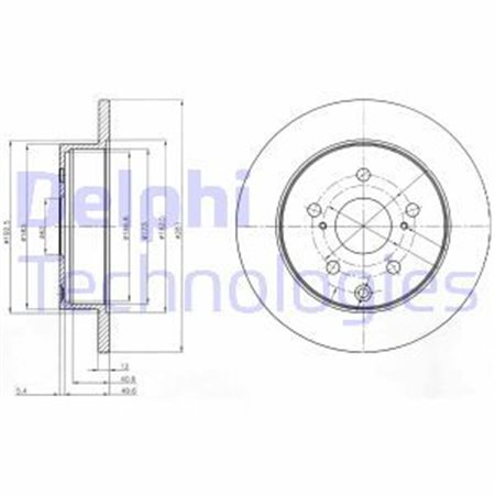 BG4115 Brake Disc DELPHI