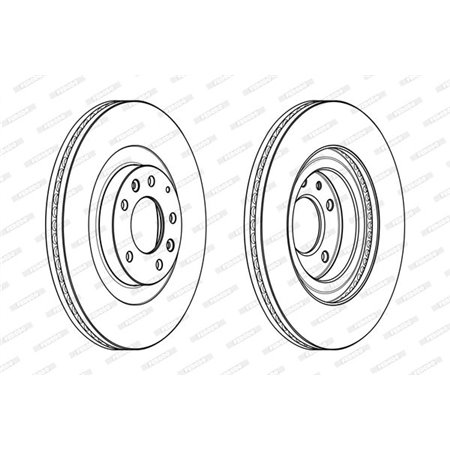 DDF1767C-1 Brake Disc FERODO