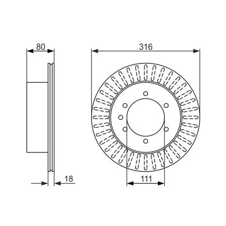 0 986 479 385 Тормозной диск BOSCH